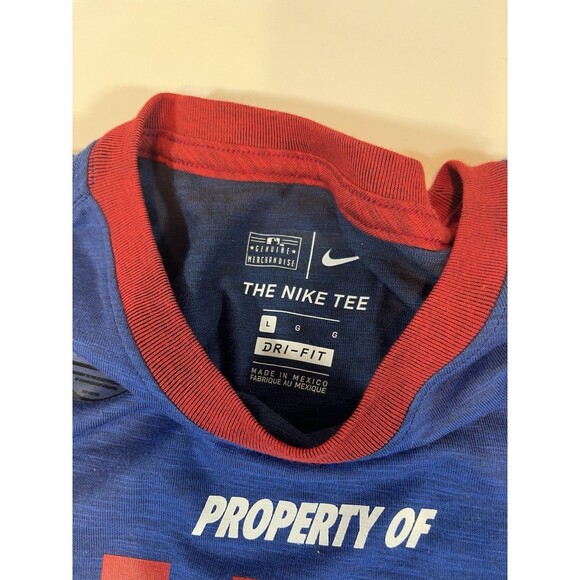 Chicago Cubs Shirt Size Large Blue Red Baseball  Dri-Fit NWT - Picture 3 of 8